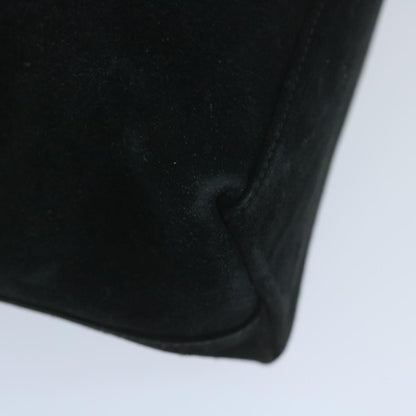 GUCCI Tote Bag Suede Leather Black 002 2113 0476  60148