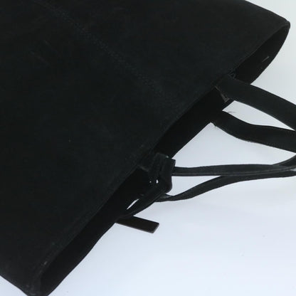 GUCCI Tote Bag Suede Leather Black 002 2113 0476  60148