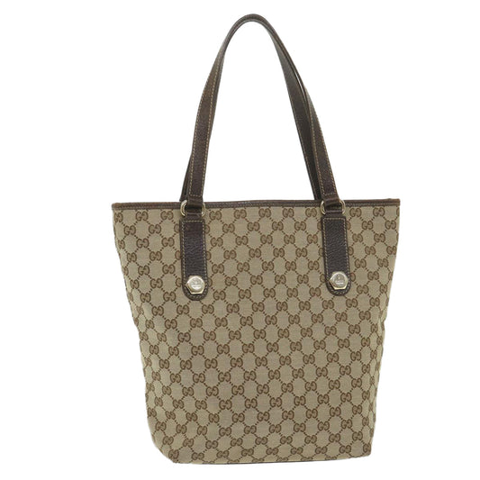 GUCCI GG Canvas Tote Bag Beige 153009  60155
