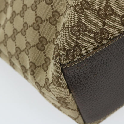 GUCCI GG Canvas Tote Bag Beige 153009  60155
