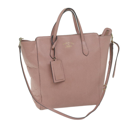 GUCCI Tote Bag Leather Pink 368824  60159