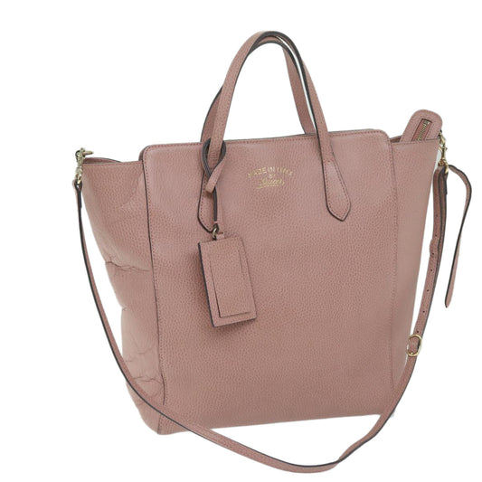 GUCCI Tote Bag Leather Pink 368824  60159