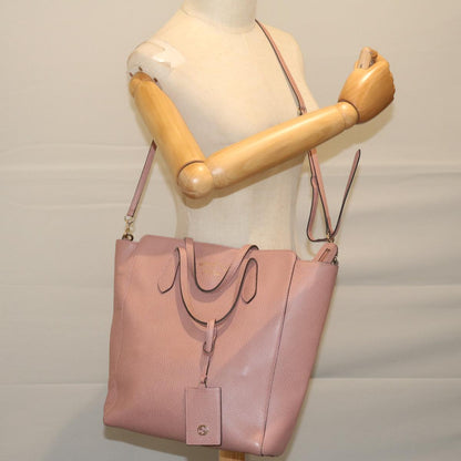 GUCCI Tote Bag Leather Pink 368824  60159