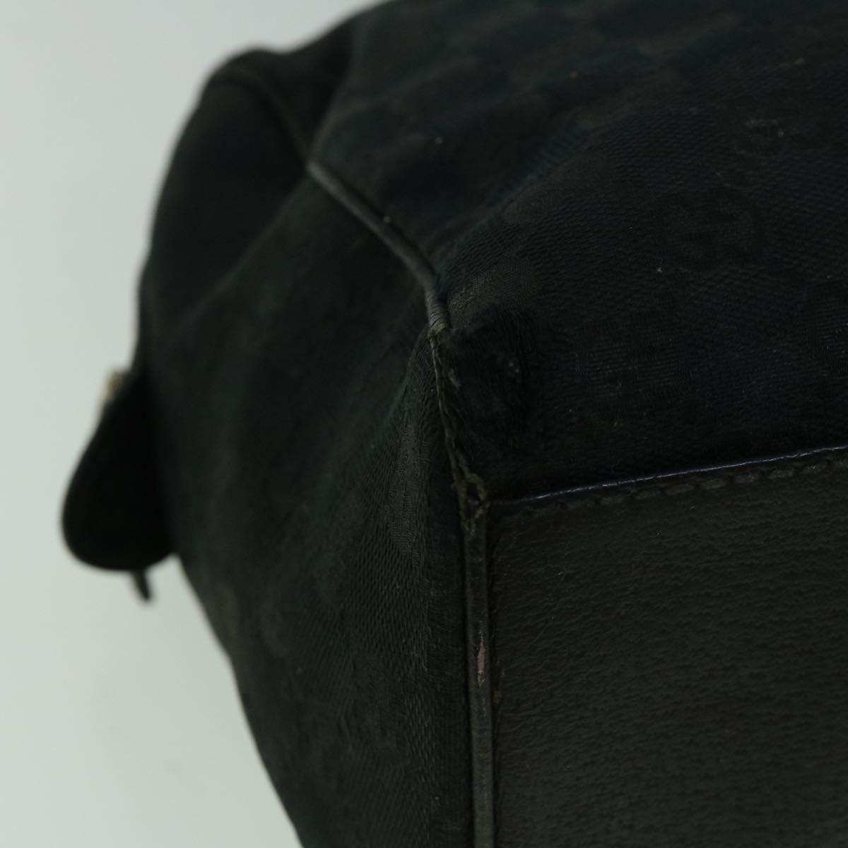 GUCCI GG Canvas Tote Bag Black 154180  60257