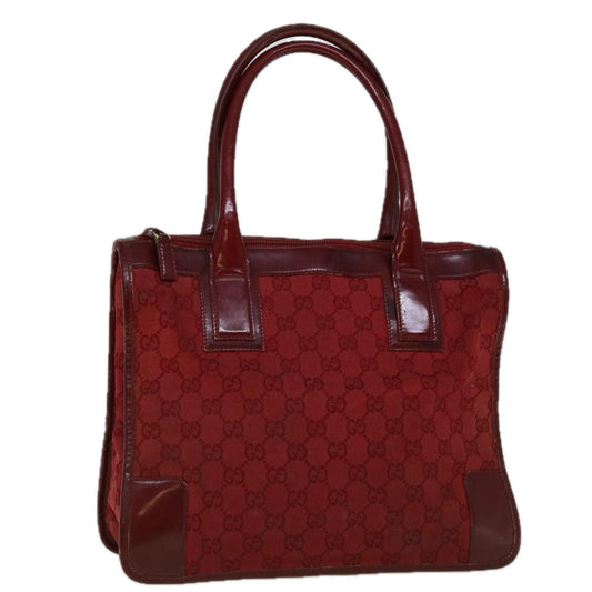 GUCCI GG Canvas Tote Bag Red  60258