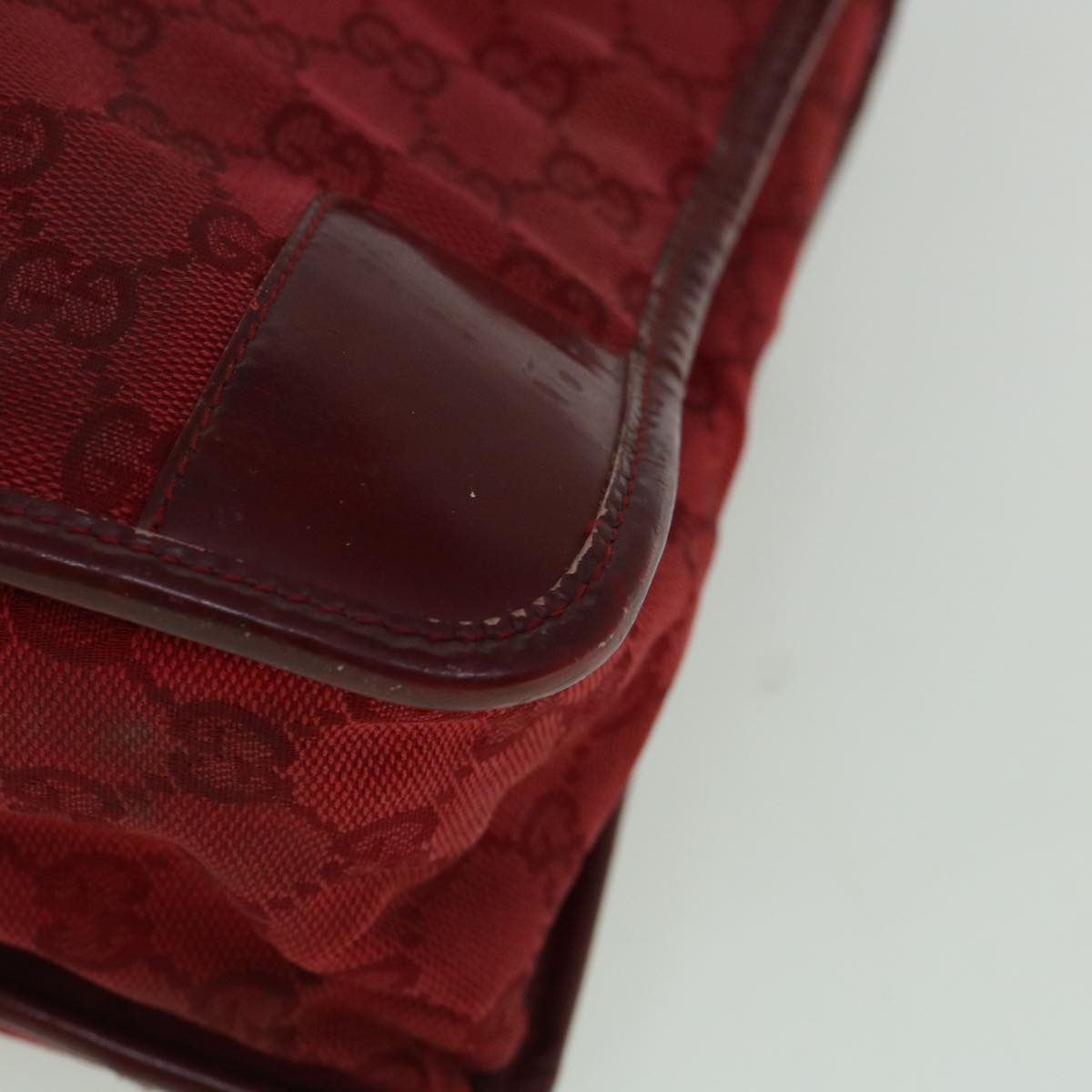 GUCCI GG Canvas Tote Bag Red  60258