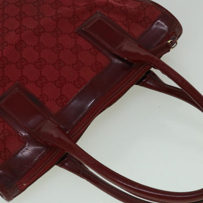 GUCCI GG Canvas Tote Bag Red  60258