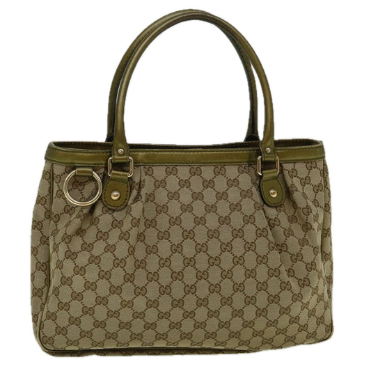 GUCCI GG Canvas Tote Bag Beige 296835  60261