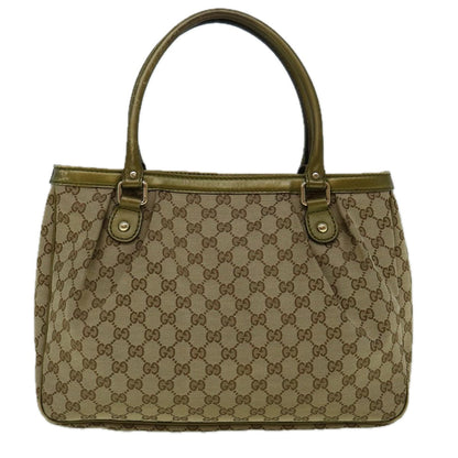 GUCCI GG Canvas Tote Bag Beige 296835  60261