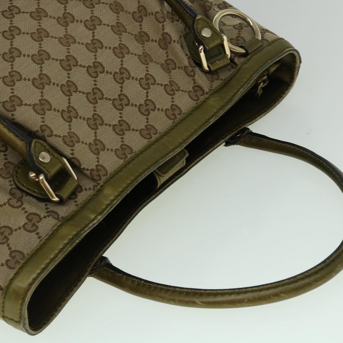 GUCCI GG Canvas Tote Bag Beige 296835  60261