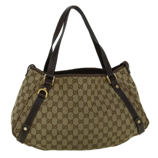 GUCCI GG Canvas Tote Bag Beige 130736  60262