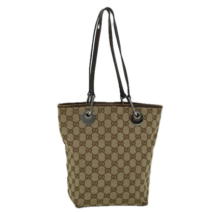 GUCCI GG Canvas Tote Bag Beige 120840  60264