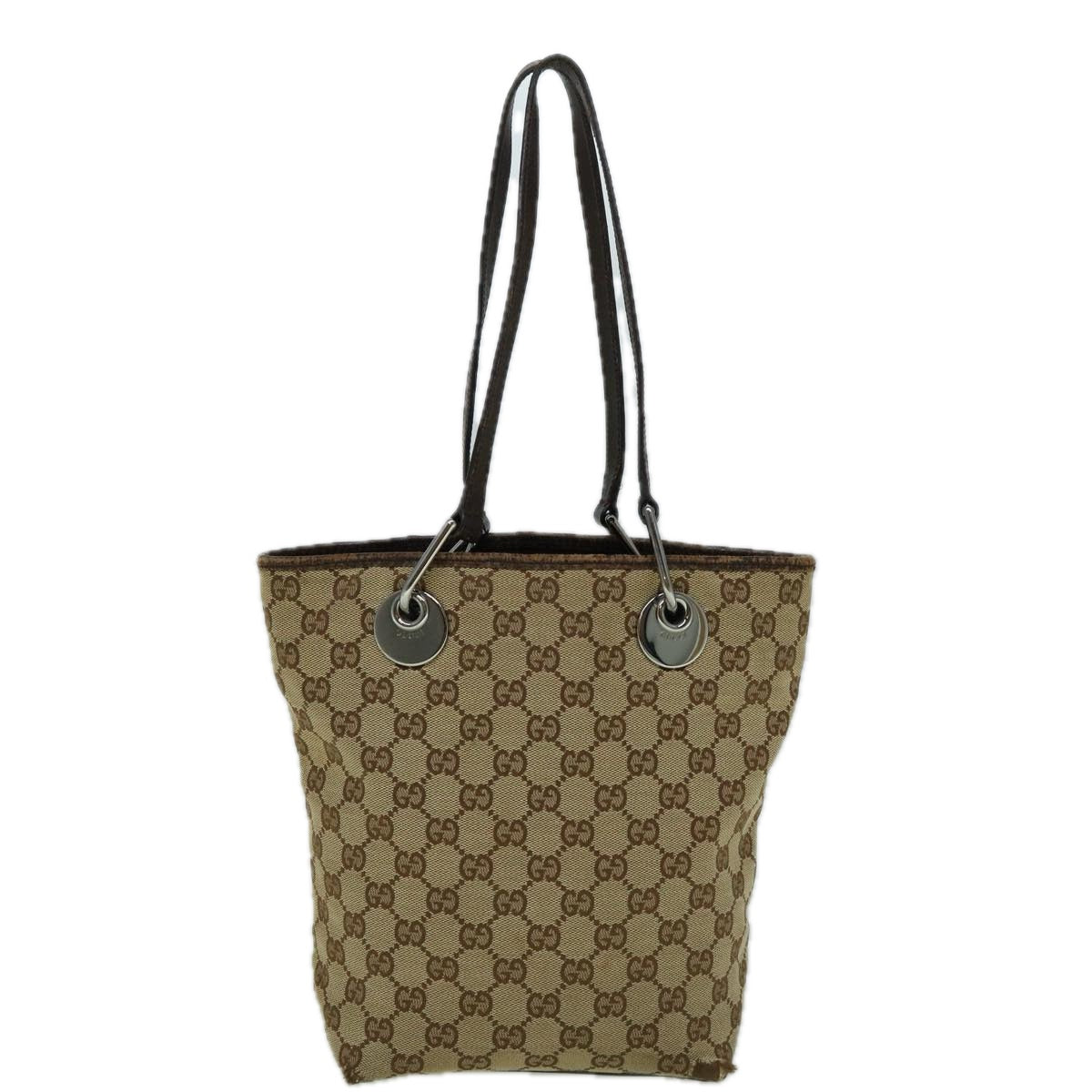 GUCCI GG Canvas Tote Bag Beige 120840  60264