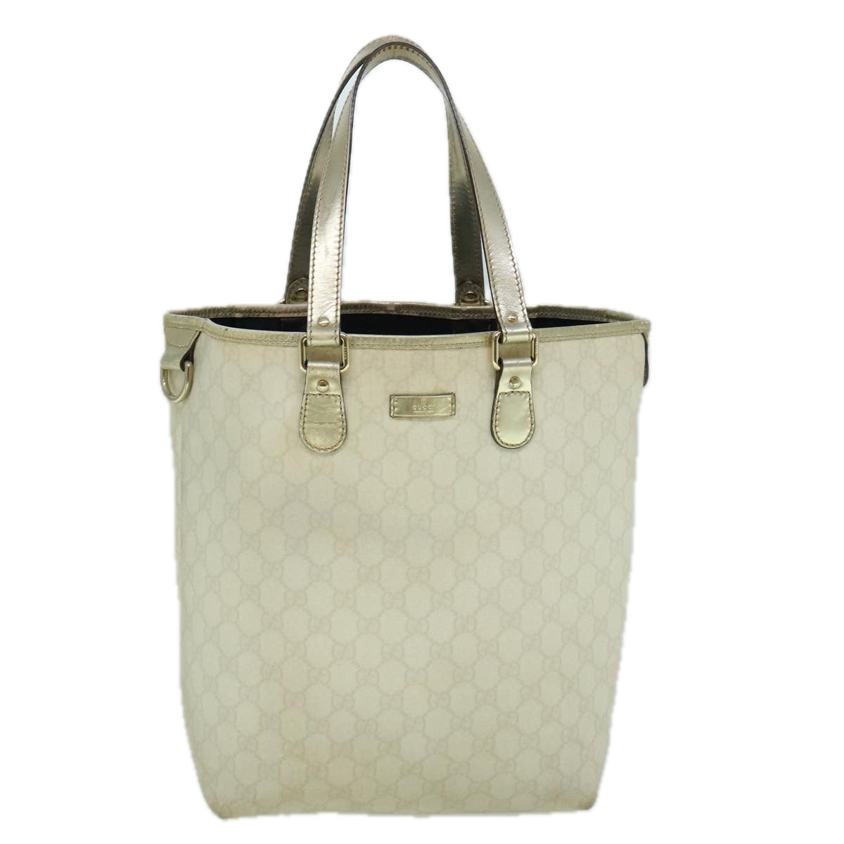 GUCCI GG Canvas Tote Bag PVC White 189896  60267