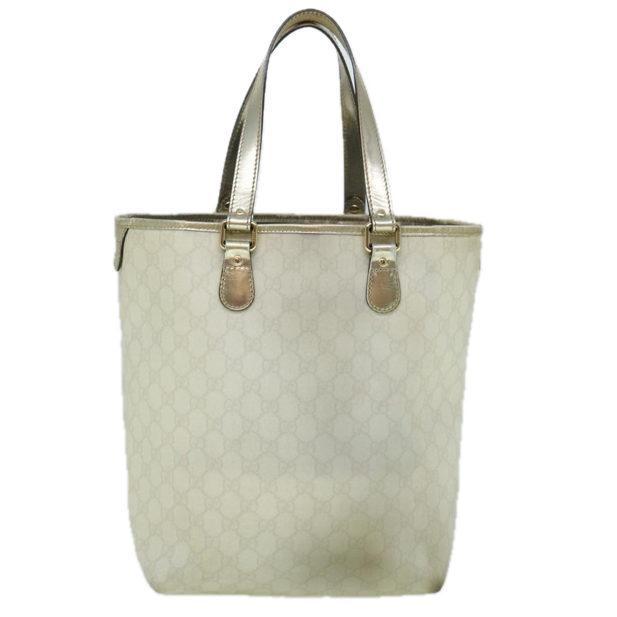 GUCCI GG Canvas Tote Bag PVC White 189896  60267