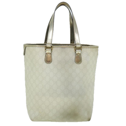 GUCCI GG Canvas Tote Bag PVC White 189896  60267