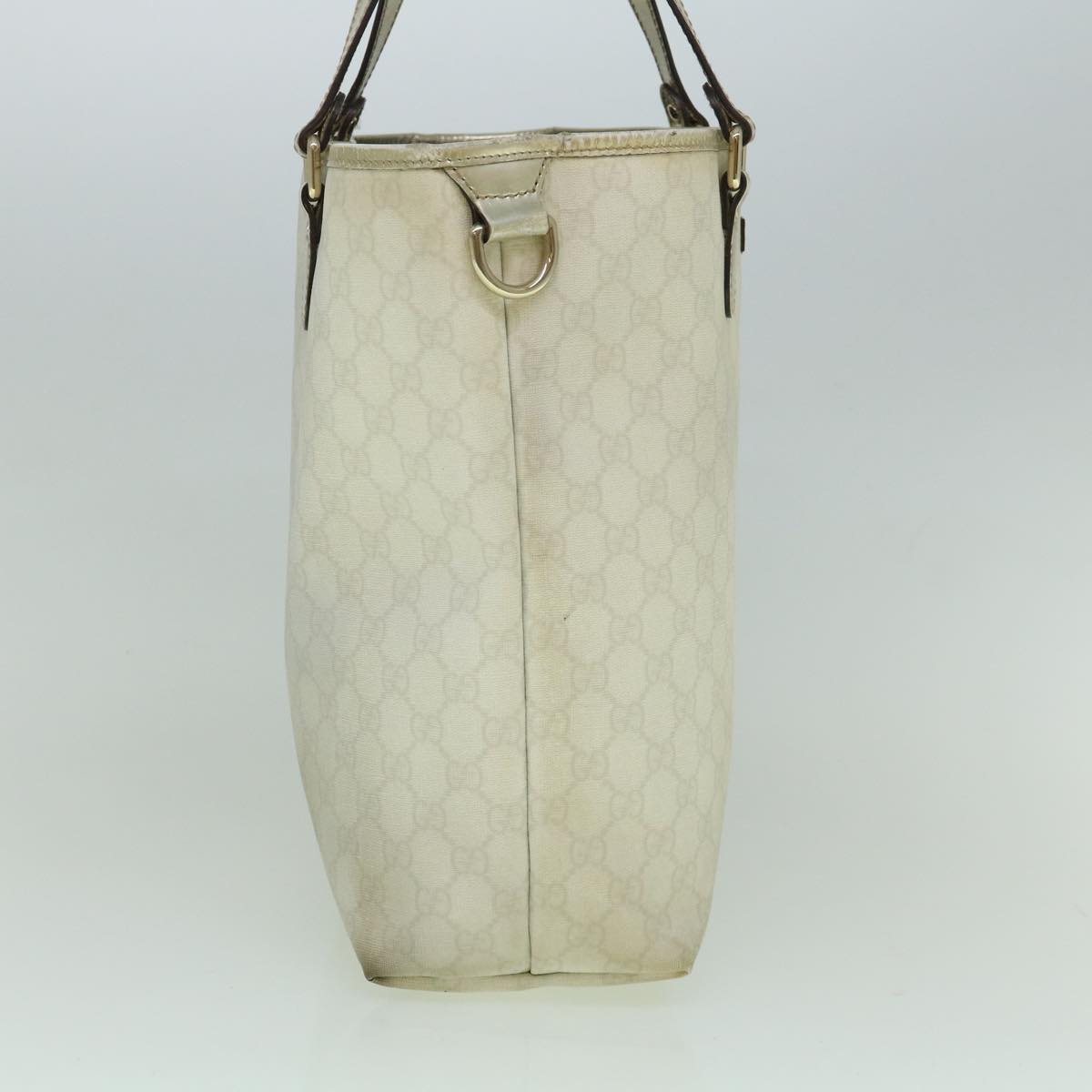 GUCCI GG Canvas Tote Bag PVC White 189896  60267