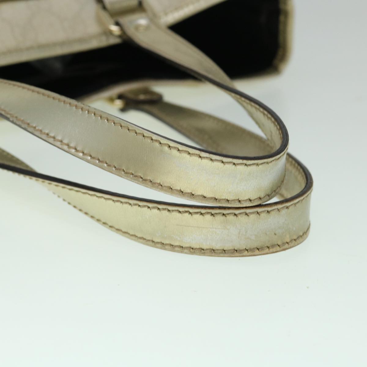 GUCCI GG Canvas Tote Bag PVC White 189896  60267