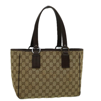 GUCCI GG Canvas Tote Bag Beige 113019  60385
