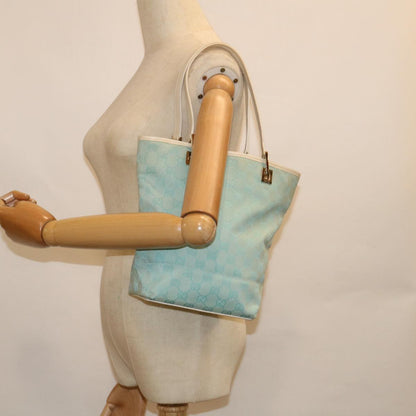 GUCCI GG Canvas Tote Bag Light Blue 002 1099 2404  60388