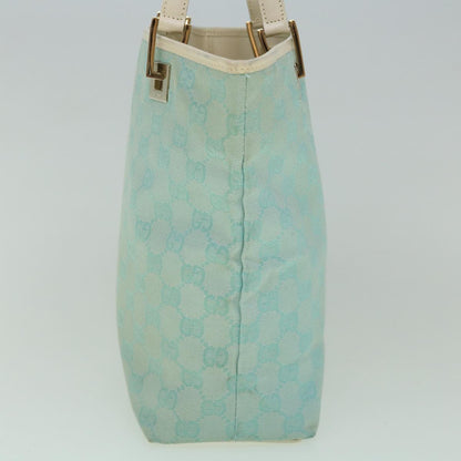 GUCCI GG Canvas Tote Bag Light Blue 002 1099 2404  60388