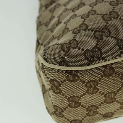 GUCCI GG Canvas Tote Bag Beige White 121023  60389