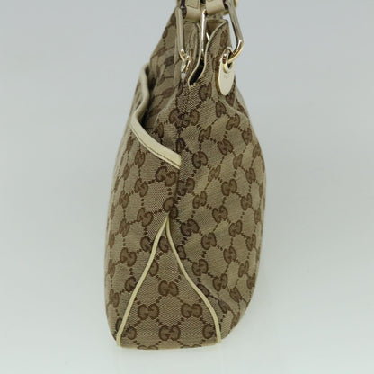 GUCCI GG Canvas Tote Bag Beige White 121023  60389