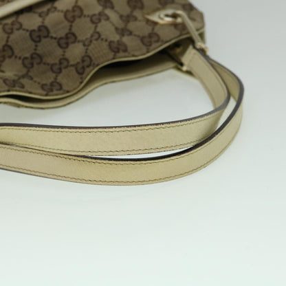 GUCCI GG Canvas Tote Bag Beige White 121023  60389