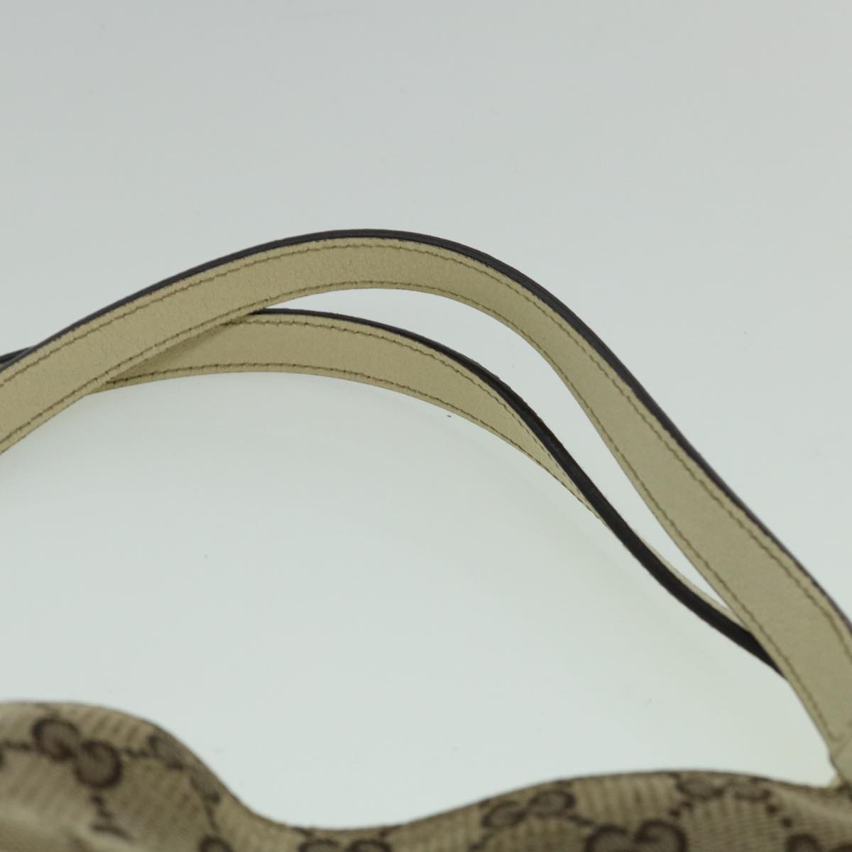 GUCCI GG Canvas Tote Bag Beige White 121023  60389