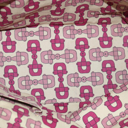 GUCCI GG Canvas Sherry Line Tote Bag Beige Pink 137396  60391