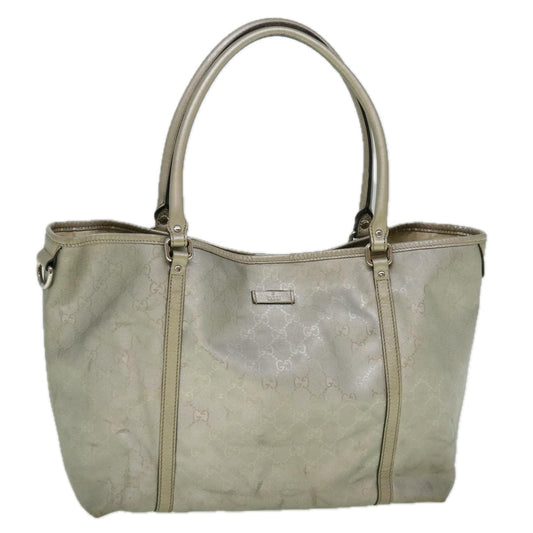 GUCCI GG Implement Canvas Tote Bag Silver 197953  60394