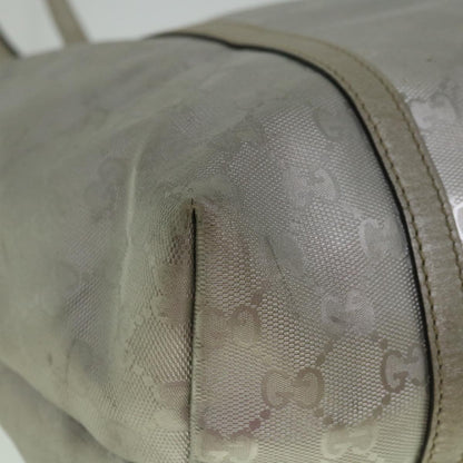 GUCCI GG Implement Canvas Tote Bag Silver 197953  60394