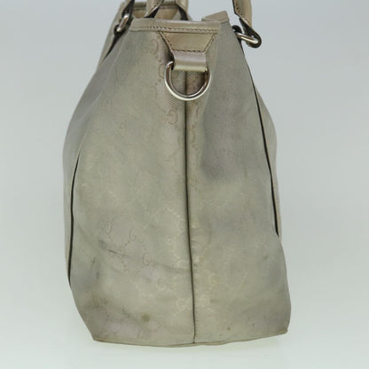 GUCCI GG Implement Canvas Tote Bag Silver 197953  60394