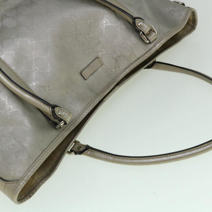 GUCCI GG Implement Canvas Tote Bag Silver 197953  60394