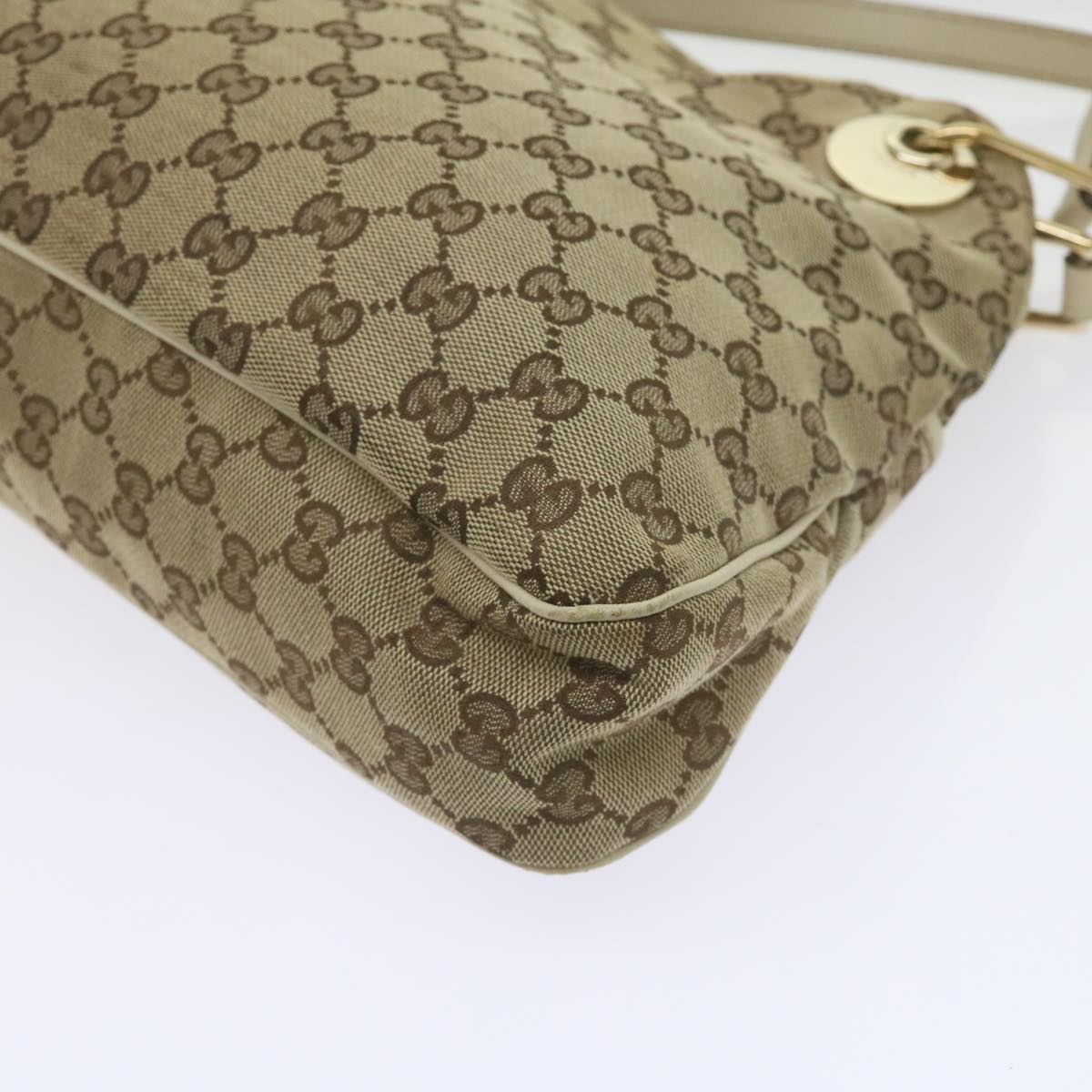 GUCCI GG Canvas Tote Bag Beige 121023  60518