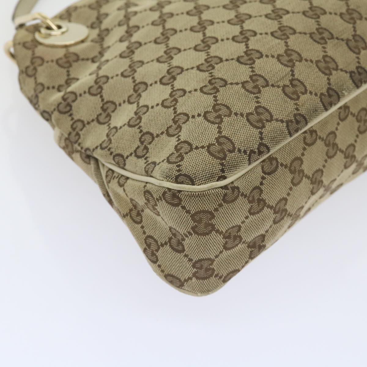 GUCCI GG Canvas Tote Bag Beige 121023  60518