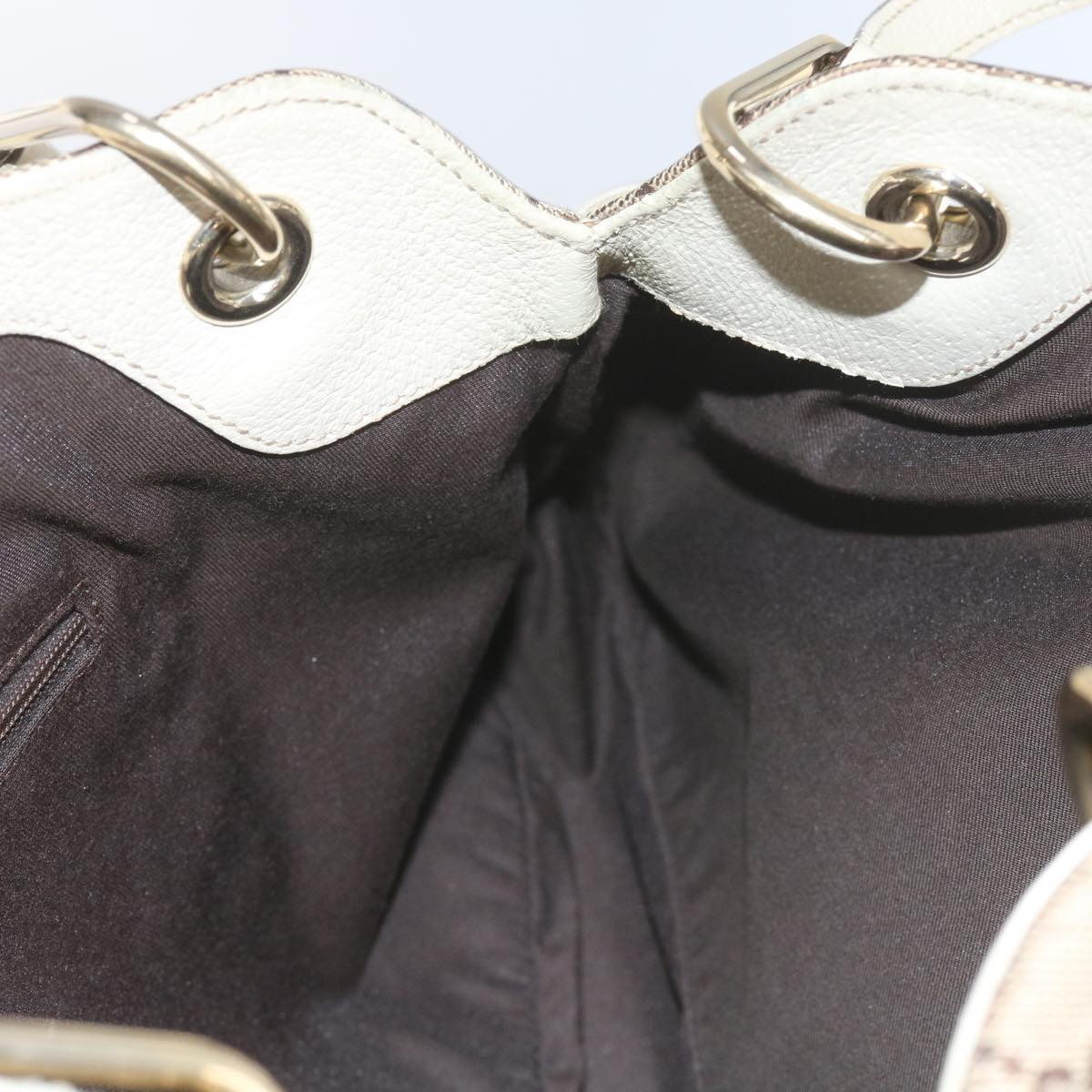 GUCCI GG Canvas Tote Bag Beige 121023  60518