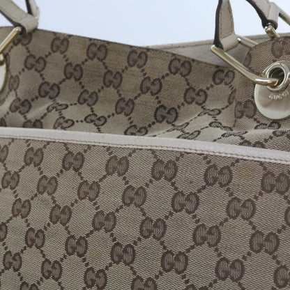 GUCCI GG Canvas Tote Bag Beige 121023  60518