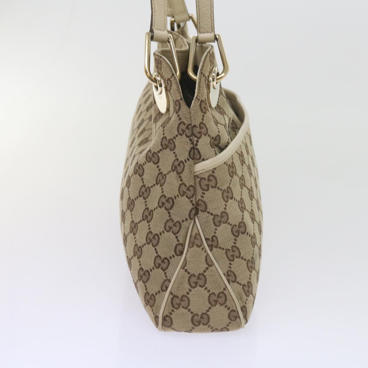 GUCCI GG Canvas Tote Bag Beige 121023  60518