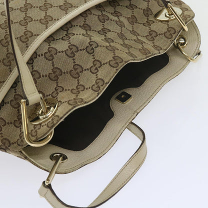 GUCCI GG Canvas Tote Bag Beige 121023  60518