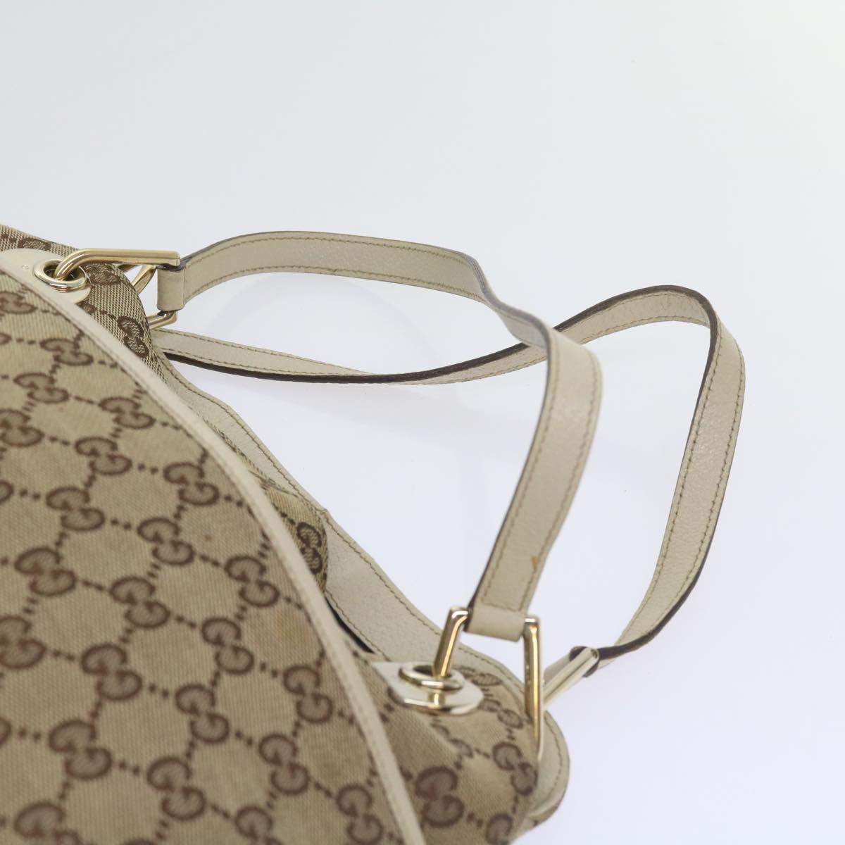 GUCCI GG Canvas Tote Bag Beige 121023  60518