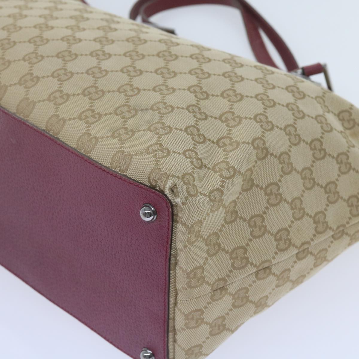 GUCCI GG Canvas Tote Bag Beige 120838  60521