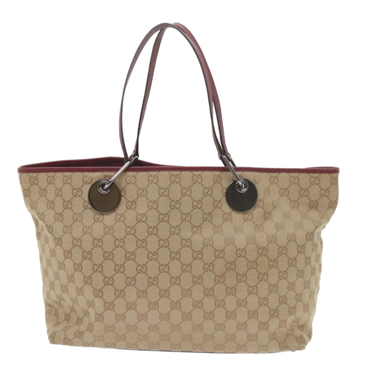 GUCCI GG Canvas Tote Bag Beige 120838  60521