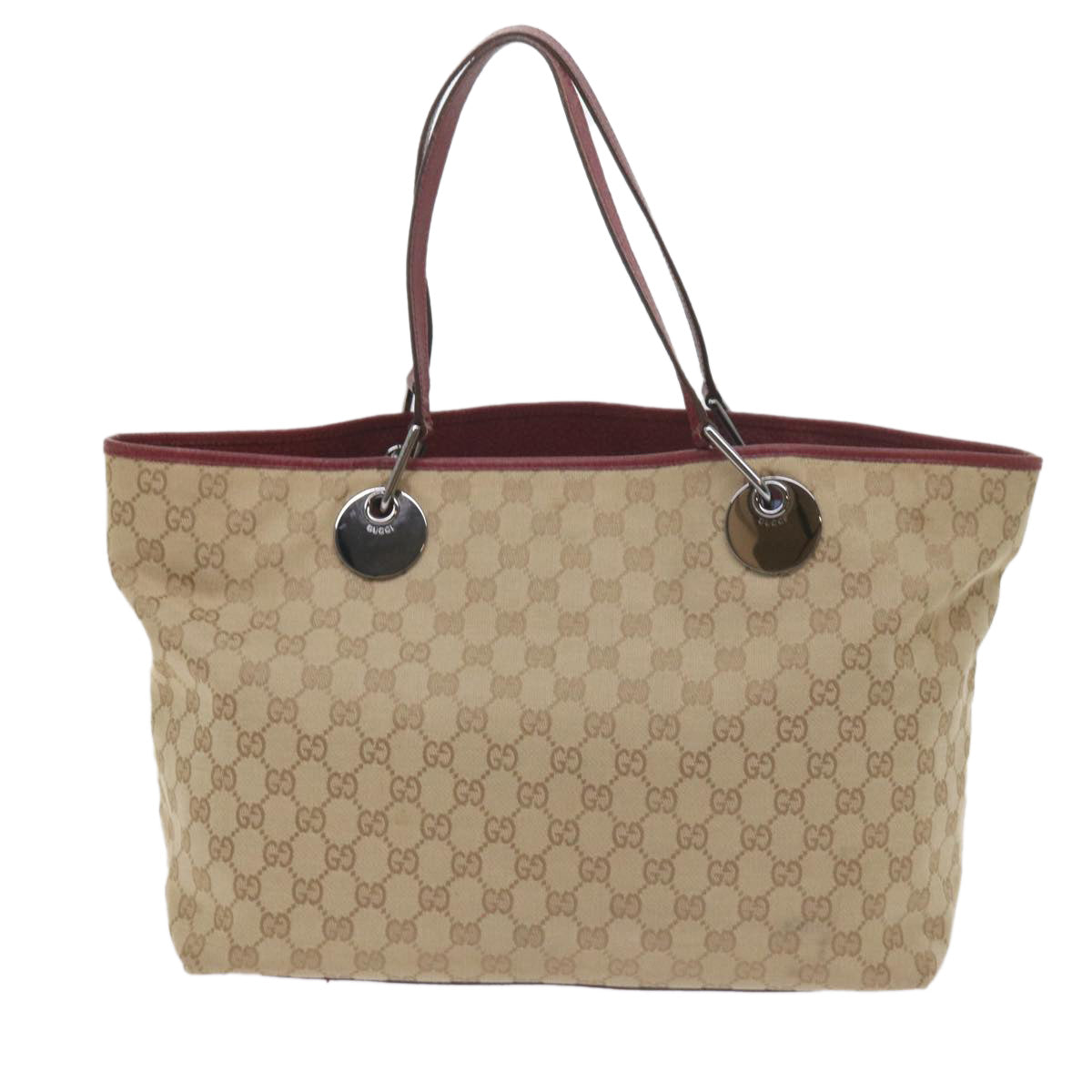 GUCCI GG Canvas Tote Bag Beige 120838  60521