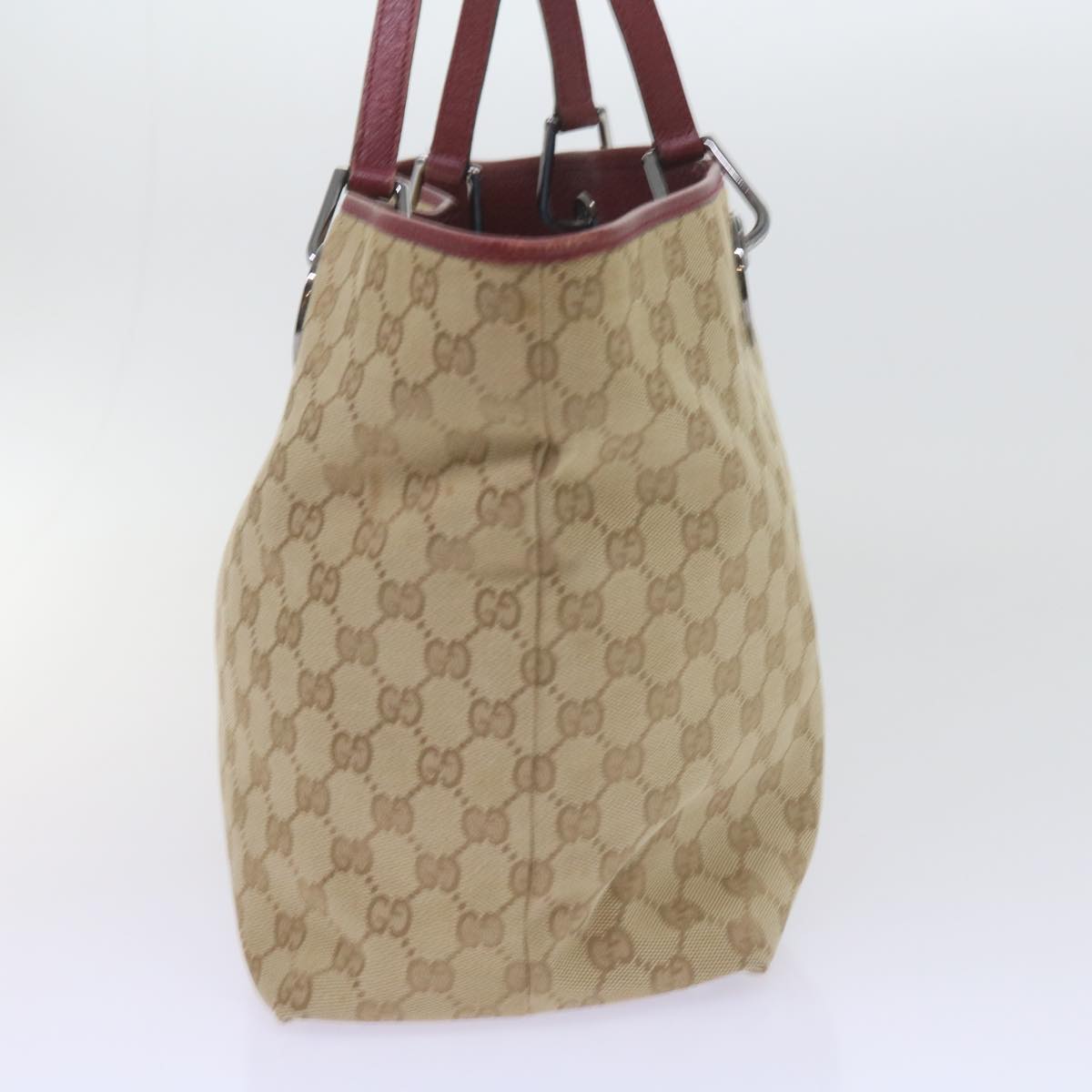 GUCCI GG Canvas Tote Bag Beige 120838  60521