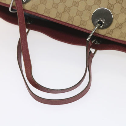 GUCCI GG Canvas Tote Bag Beige 120838  60521