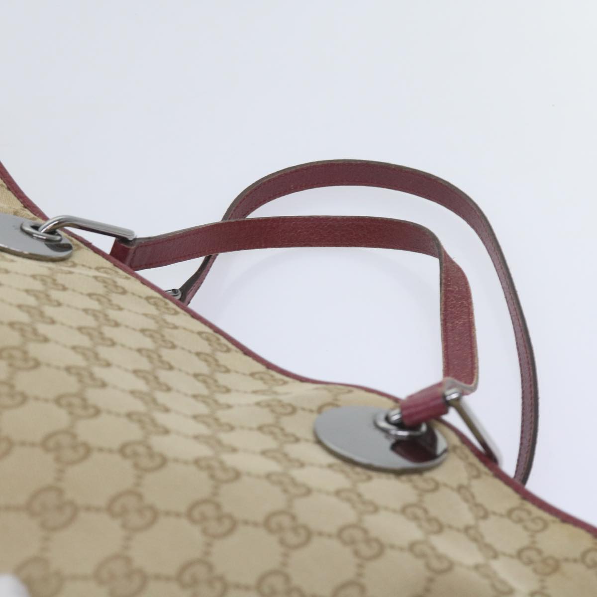 GUCCI GG Canvas Tote Bag Beige 120838  60521