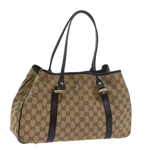 GUCCI GG Canvas Tote Bag Beige 232957  60522