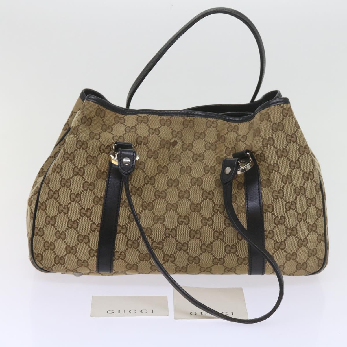 GUCCI GG Canvas Tote Bag Beige 232957  60522