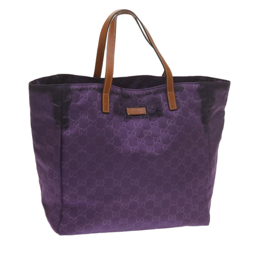 GUCCI GG Canvas Tote Bag Purple 282439  60524